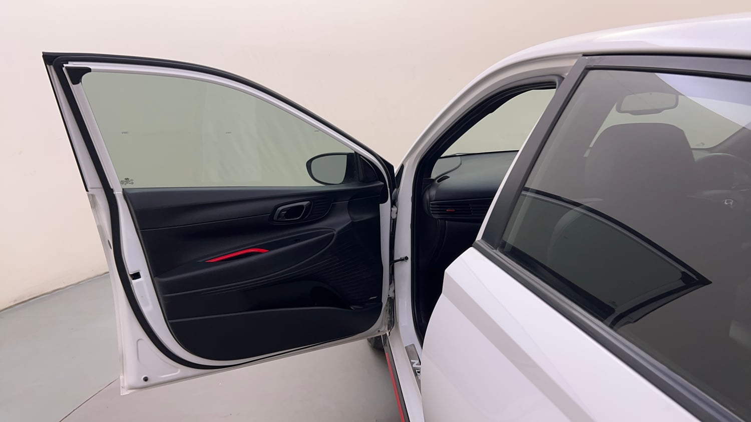 Used 2023 Hyundai i20 N Line N8 1.0 Turbo DCT Petrol Automatic interior LEFT FRONT DOOR OPEN VIEW