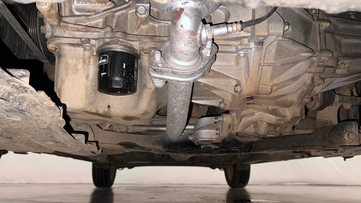 Used 2018 Maruti Suzuki Swift ZXi AMT Petrol Automatic extra FRONT LEFT UNDERBODY VIEW