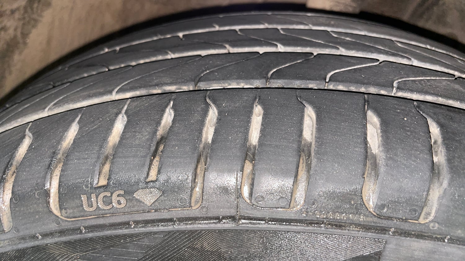 Used 2018 Honda City ZX CVT Petrol Petrol Automatic tyres RIGHT FRONT TYRE TREAD VIEW