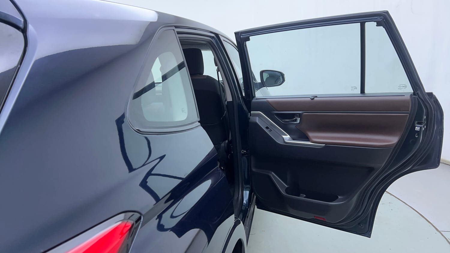 Used 2023 Toyota Innova Hycross VX Hybrid 7 STR Hybrid Automatic interior RIGHT REAR DOOR OPEN VIEW