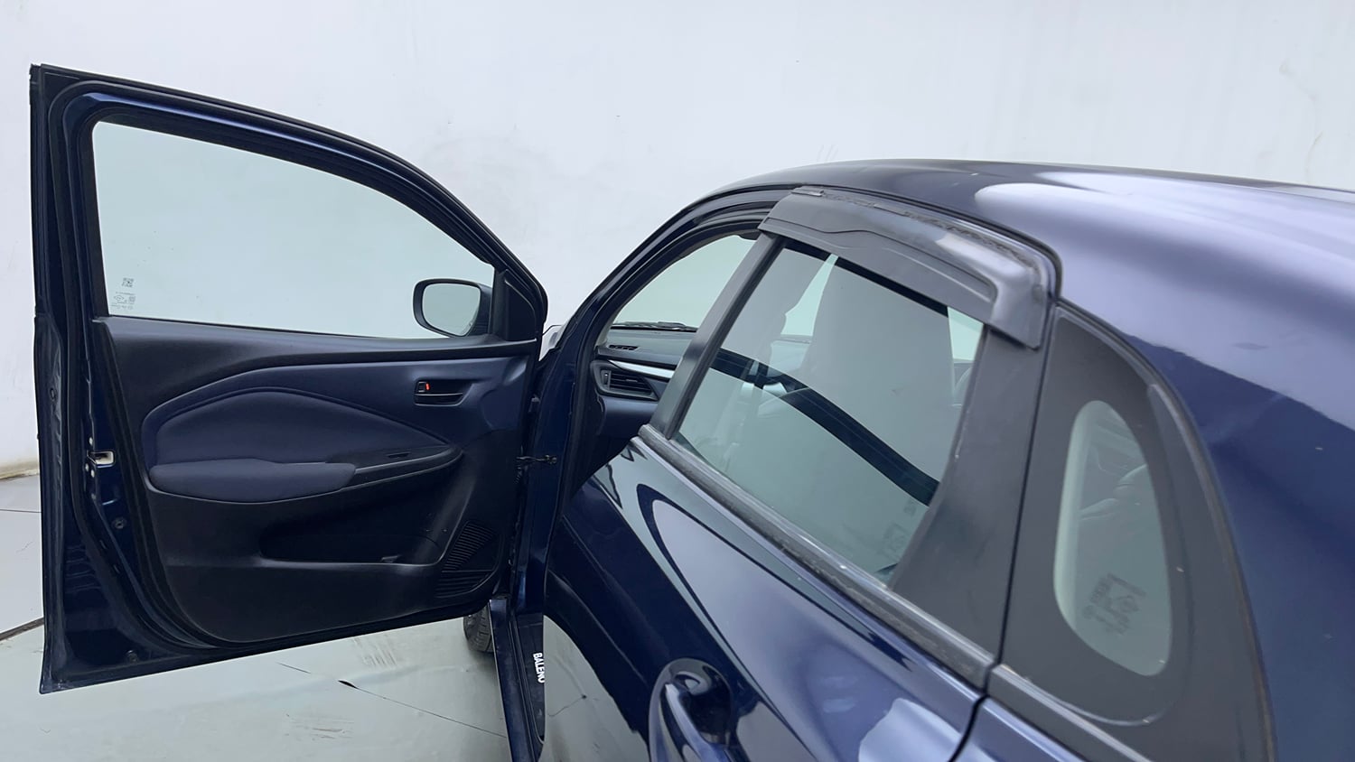 Used 2022 Maruti Suzuki Baleno Delta MT Petrol Manual interior LEFT FRONT DOOR OPEN VIEW