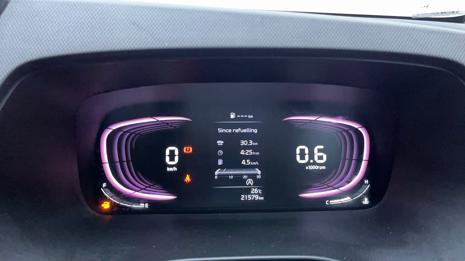 Used 2023 Kia Carens Prestige 1.5 Petrol 7 STR Petrol Manual interior CLUSTERMETER VIEW