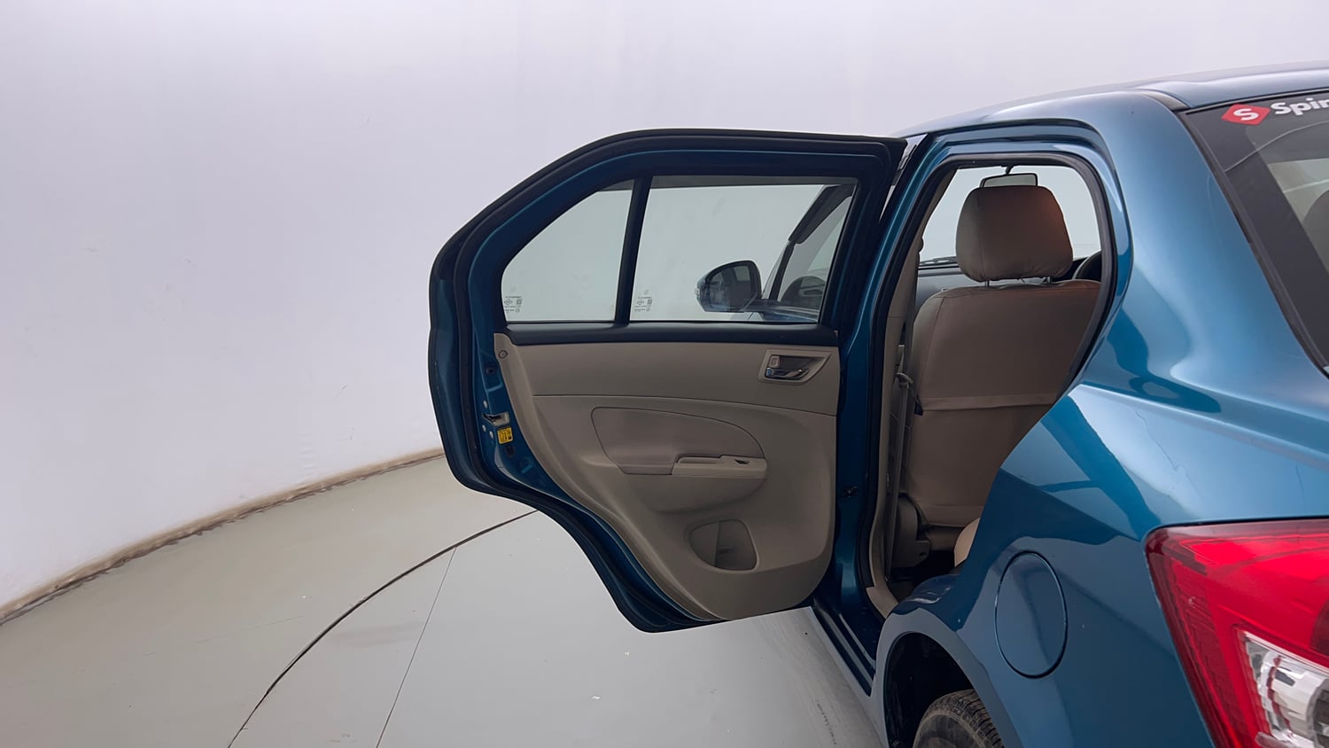 Used 2013 Maruti Suzuki Swift Dzire VXI Petrol Manual interior LEFT REAR DOOR OPEN VIEW