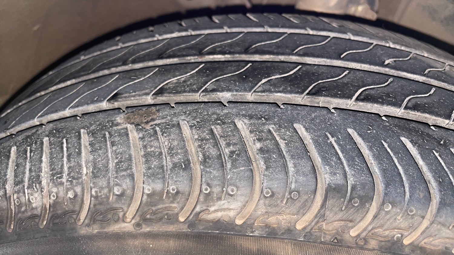 Used 2022 Honda Amaze VX MT 1.2 Petrol Petrol Manual tyres RIGHT FRONT TYRE TREAD VIEW