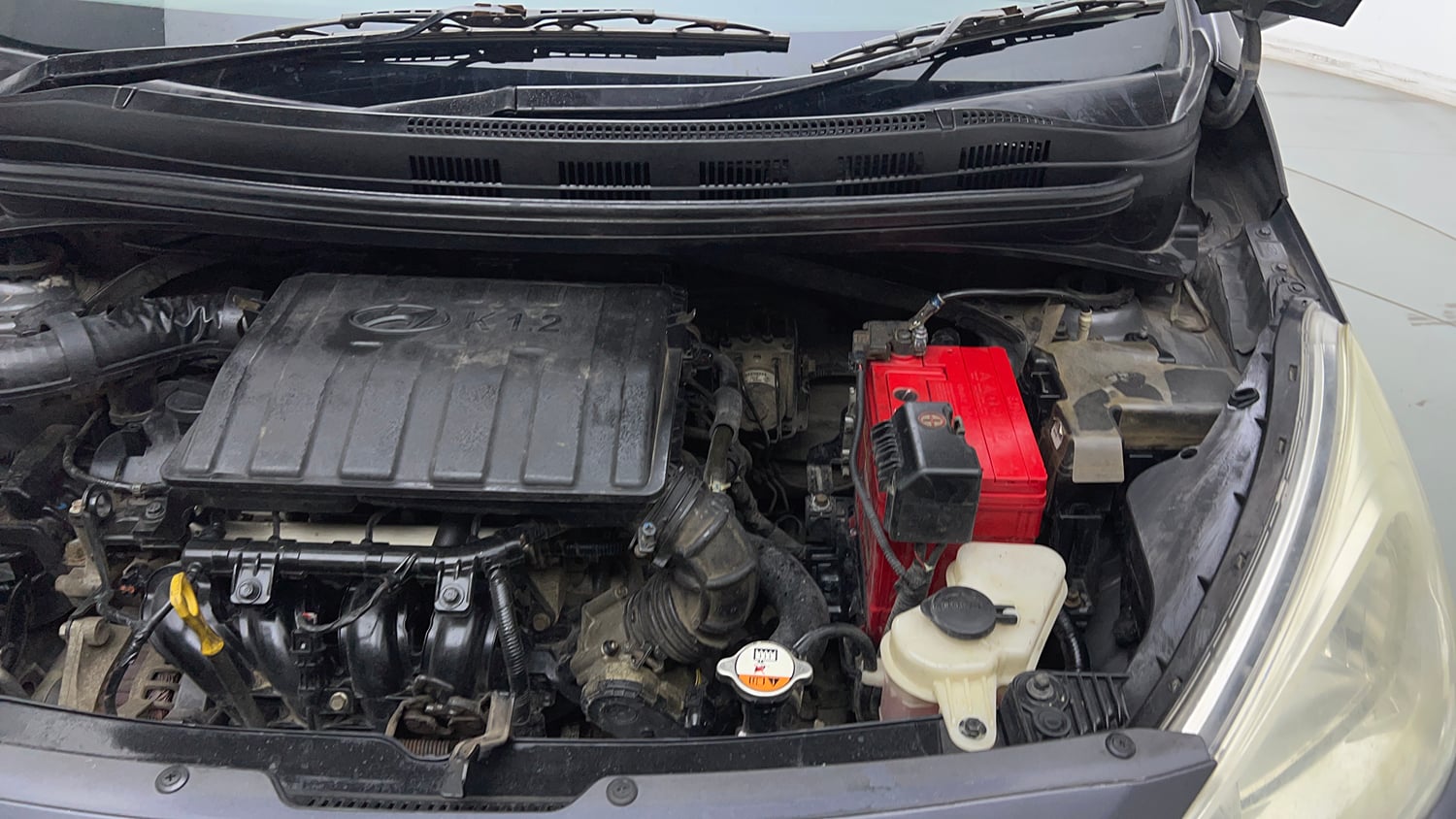 Used 2018 Hyundai Grand i10 Sportz 1.2 Kappa VTVT Petrol Manual engine ENGINE LEFT SIDE VIEW