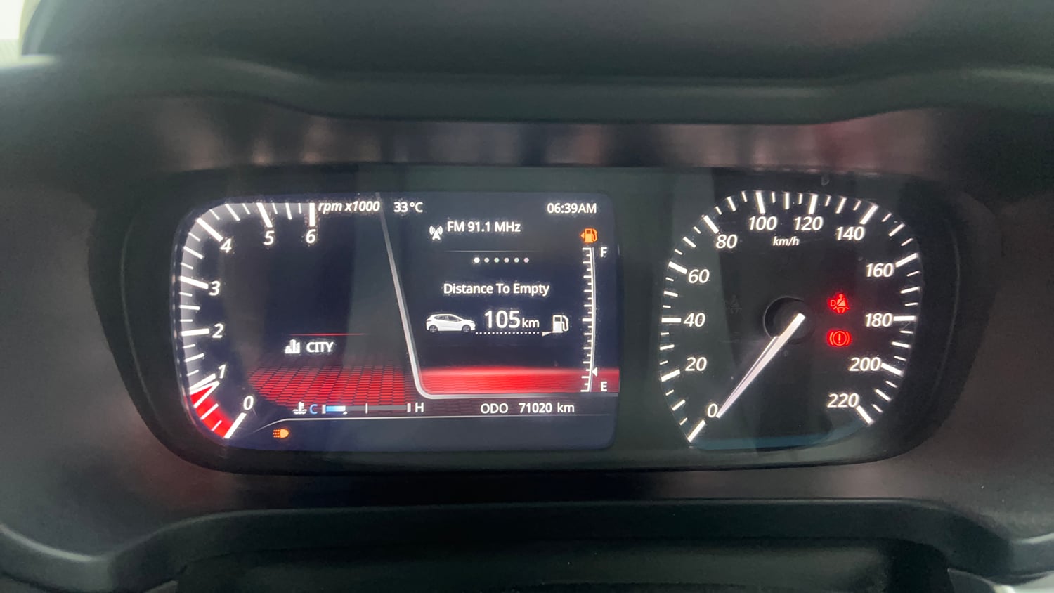 Used 2021 Tata Altroz XZ Diesel Diesel Manual interior CLUSTERMETER VIEW