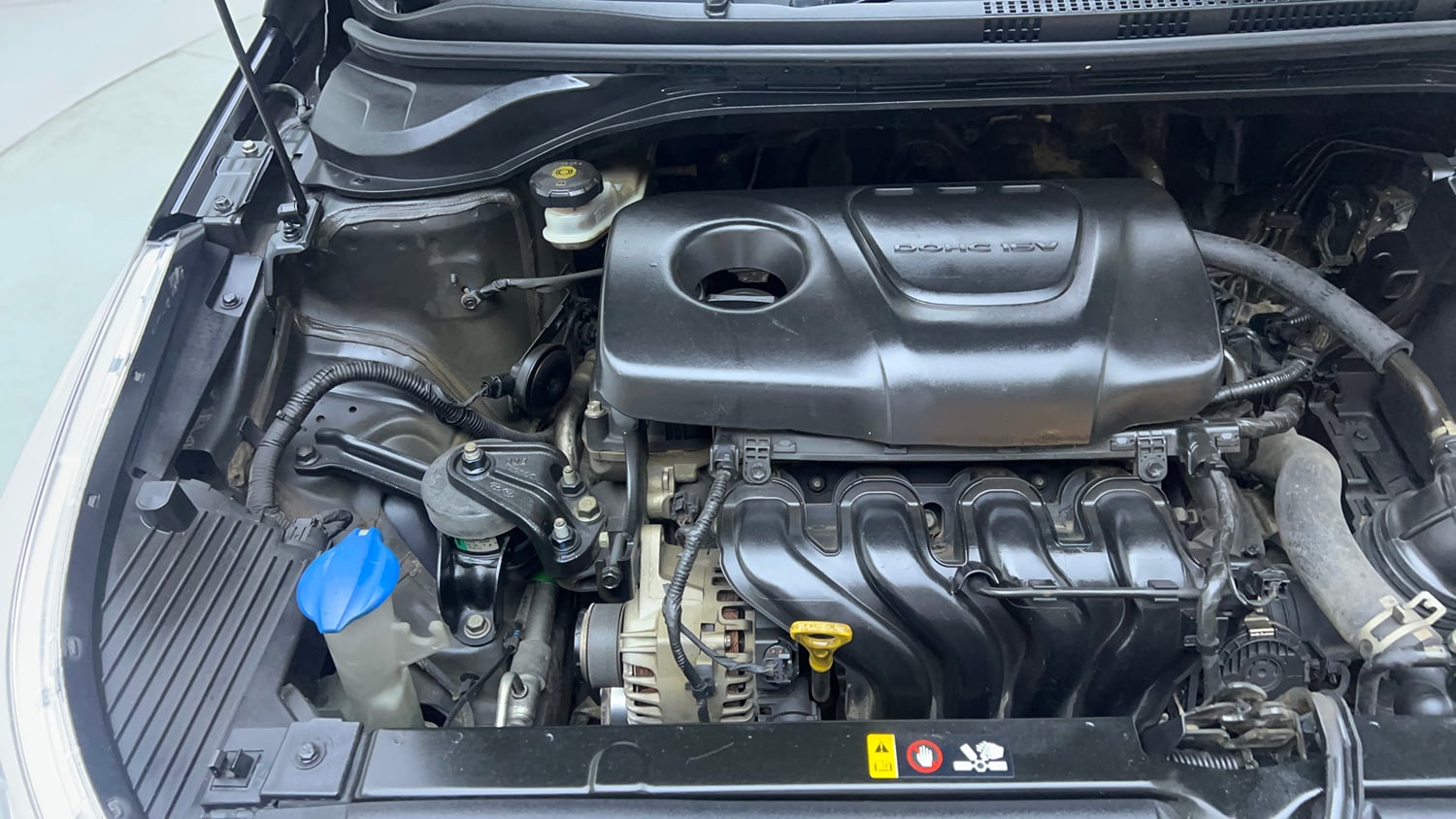 Used 2018 Hyundai Verna SX (O) 1.6 VTVT AT Petrol Automatic engine ENGINE RIGHT SIDE VIEW