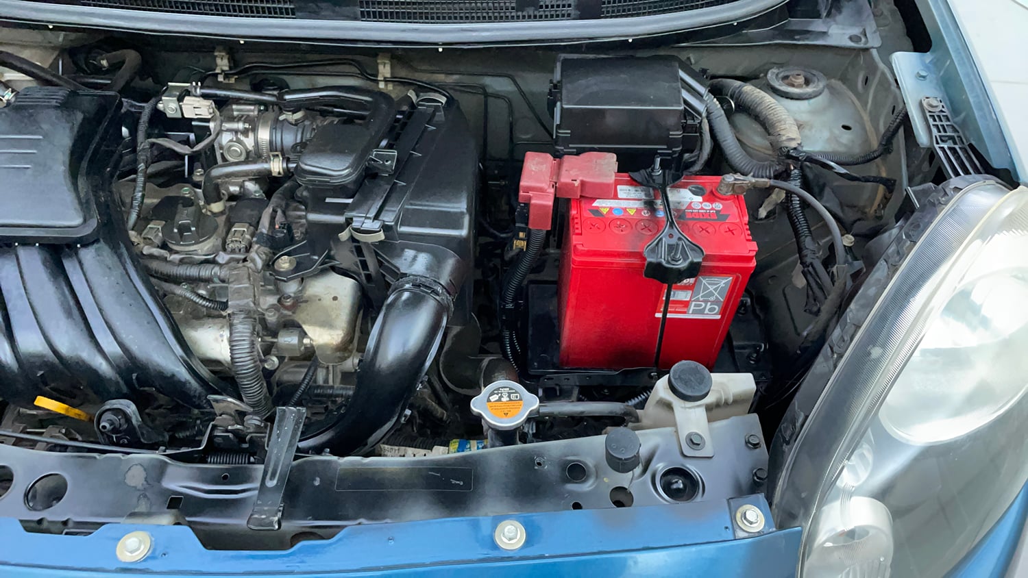 Used 2014 Nissan Micra Active XL Petrol Manual engine ENGINE LEFT SIDE VIEW
