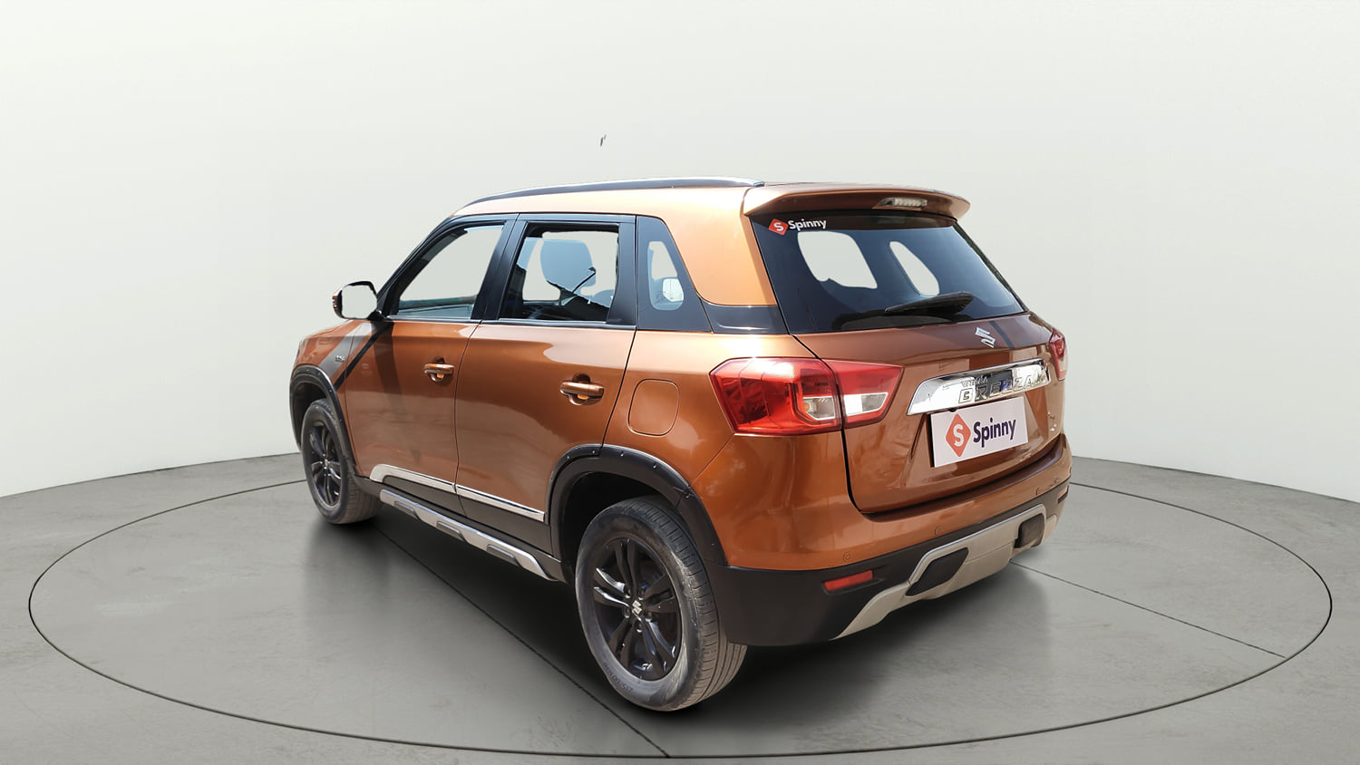 Used 2019 maruti-suzuki Vitara Brezza ZDi Plus Dual Tone AGS Diesel Automatic exterior LEFT REAR CORNER VIEW