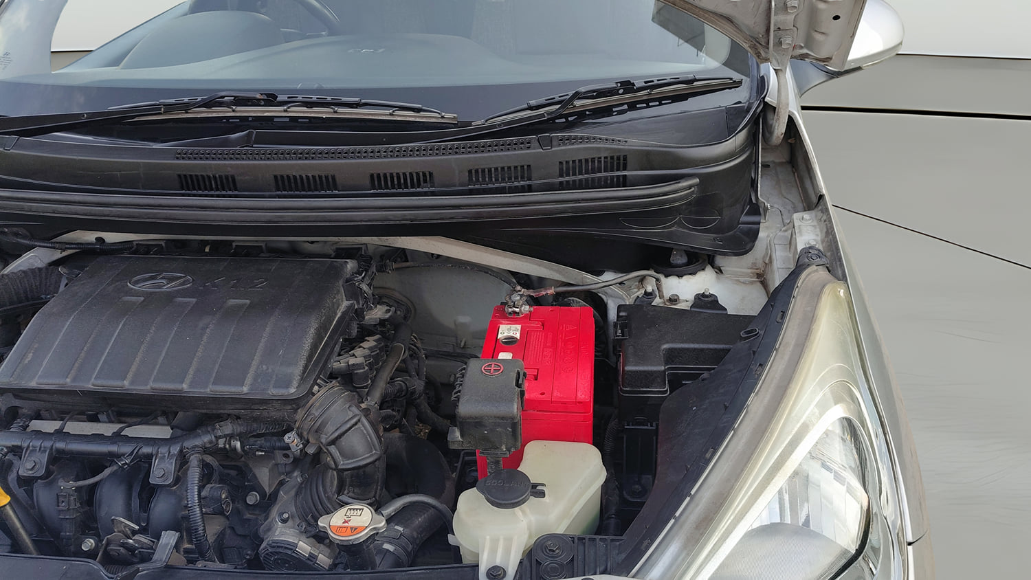 Used 2013 Hyundai Grand i10 Asta 1.2 Kappa VTVT Petrol Manual engine ENGINE LEFT SIDE VIEW