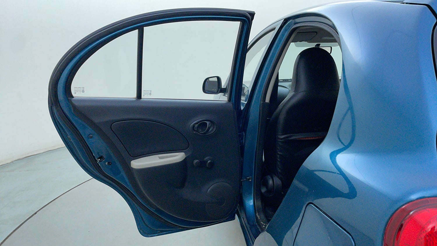 Used 2014 Nissan Micra Active XL Petrol Manual interior LEFT REAR DOOR OPEN VIEW