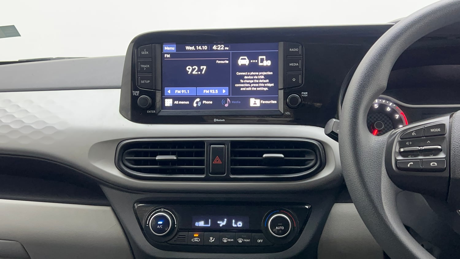 Used 2022 Hyundai Grand i10 Nios Sportz 1.2 Kappa VTVT Petrol Manual interior MUSIC SYSTEM & AC CONTROL VIEW