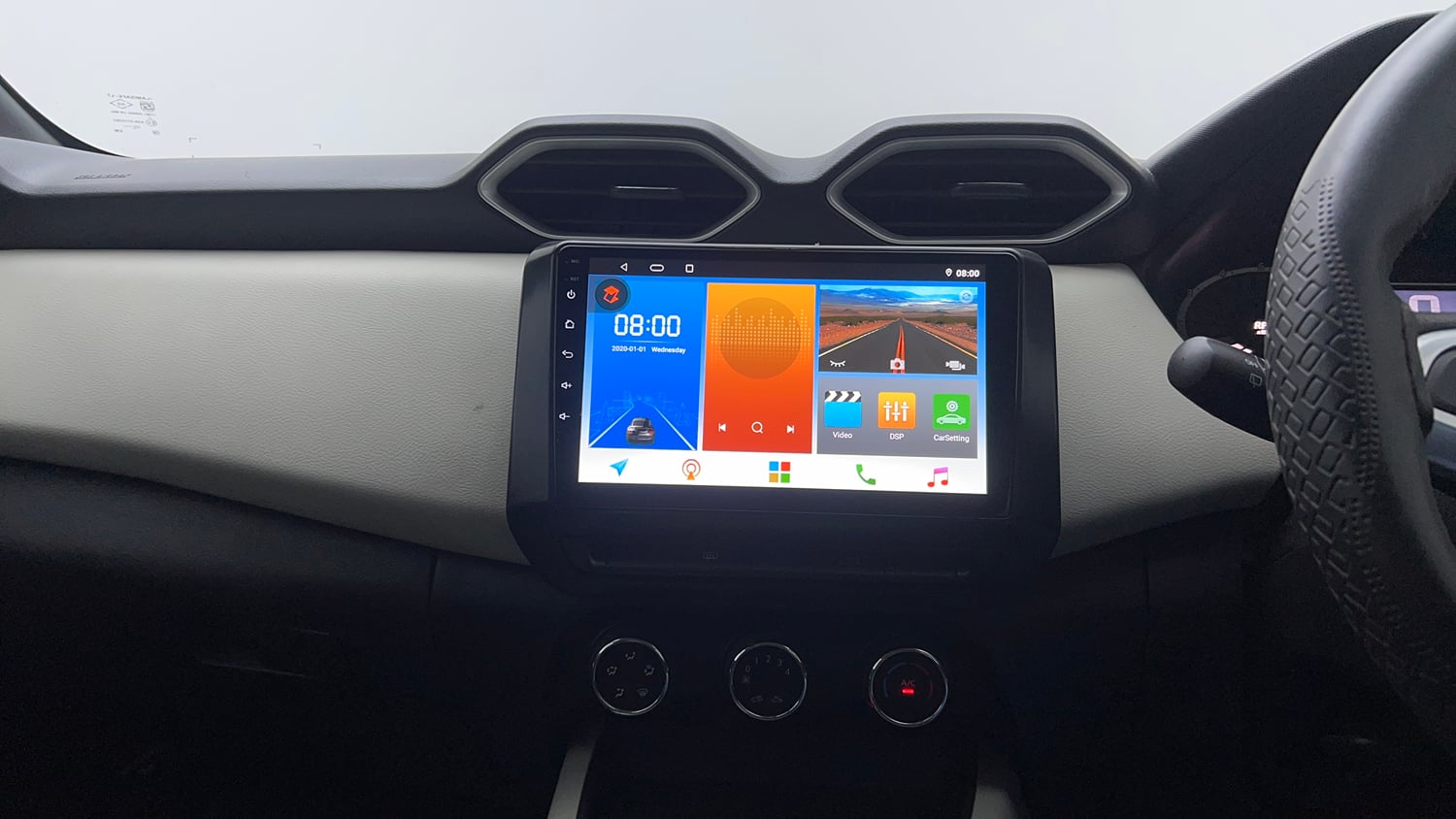 Used 2023 Nissan Magnite XE Petrol Manual interior MUSIC SYSTEM & AC CONTROL VIEW
