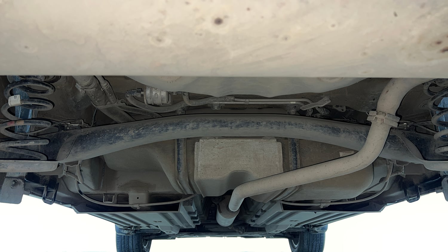 Used 2023 Maruti Suzuki Brezza ZXi AT Petrol Automatic extra REAR UNDERBODY VIEW (TAKEN FROM REAR)