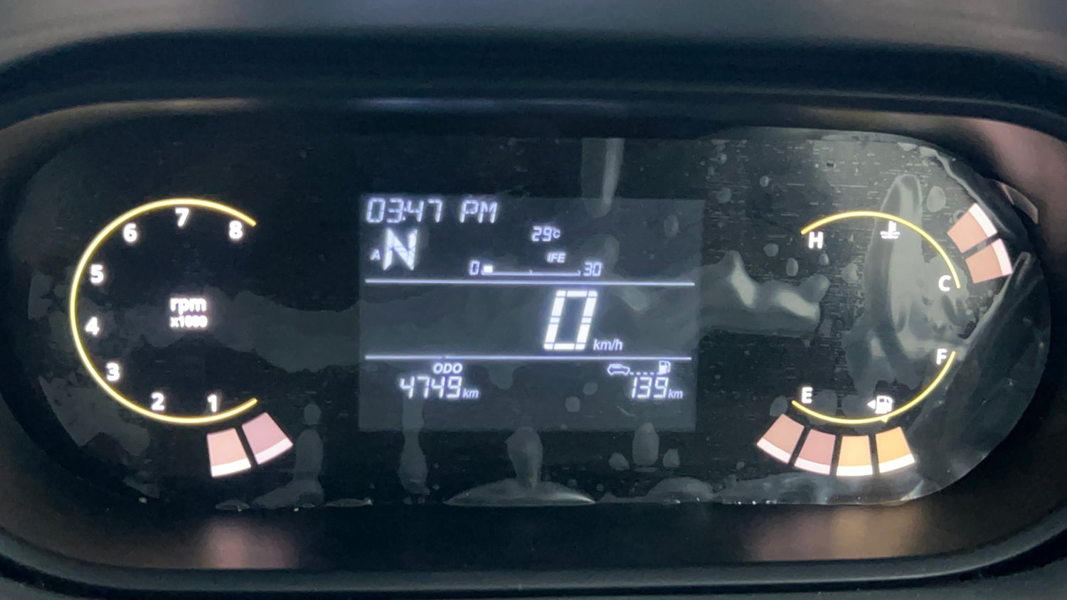 Used 2025 Tata Tiago XZA Petrol Automatic interior CLUSTERMETER VIEW
