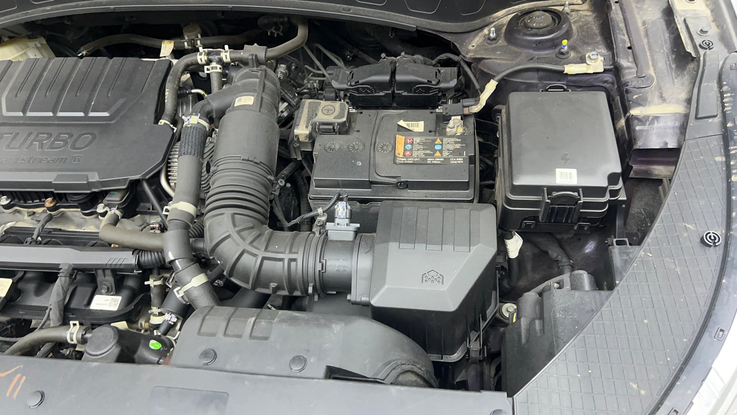 Used 2024 Kia Seltos GTX Plus 1.5 Turbo Petrol DCT Petrol Automatic engine ENGINE LEFT SIDE VIEW