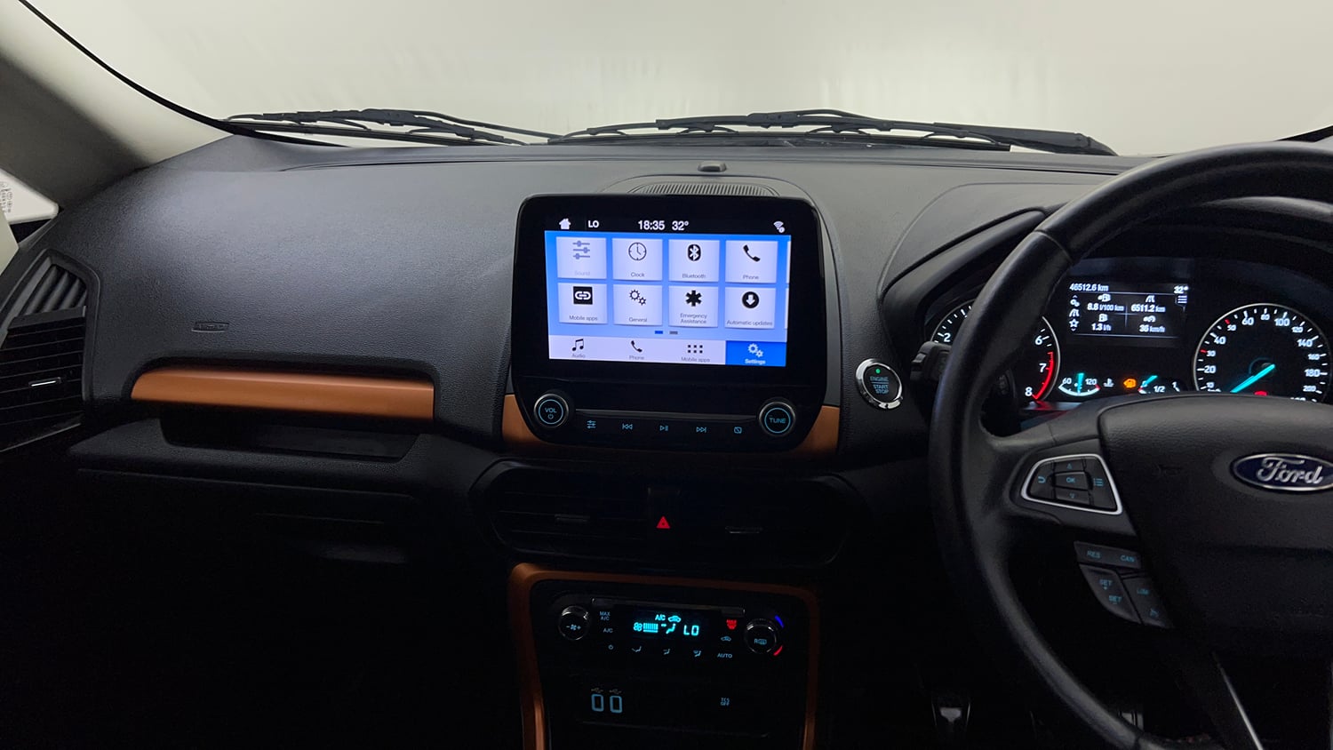 Used 2021 Ford EcoSport S MT 1.5 Ti-VCT Petrol Manual interior MUSIC SYSTEM & AC CONTROL VIEW