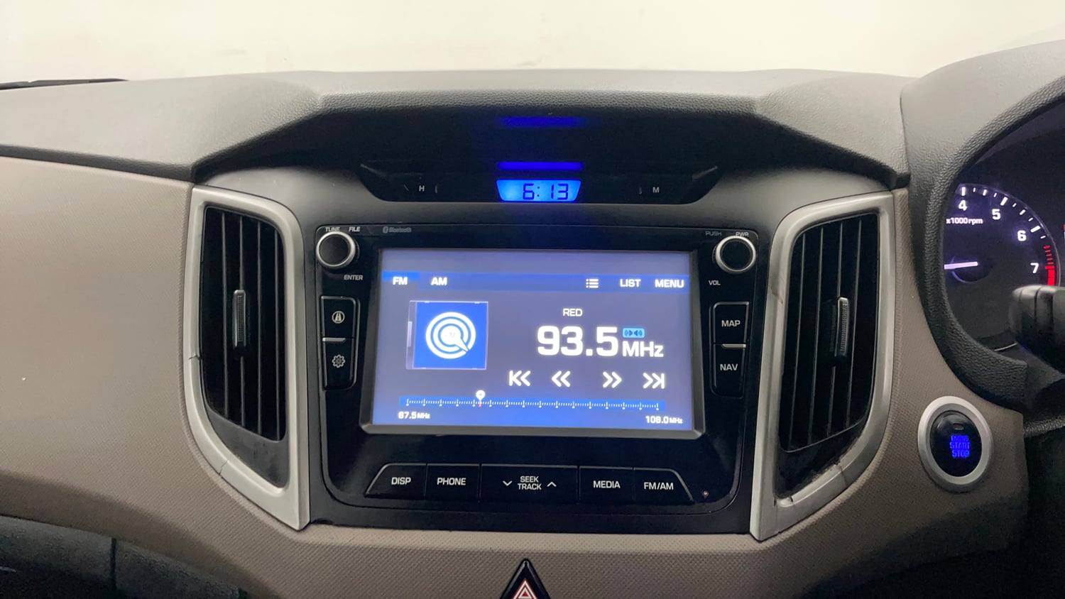 Used 2016 Hyundai Creta 1.6 SX Plus AT Petrol Petrol Automatic interior MUSIC SYSTEM & AC CONTROL VIEW