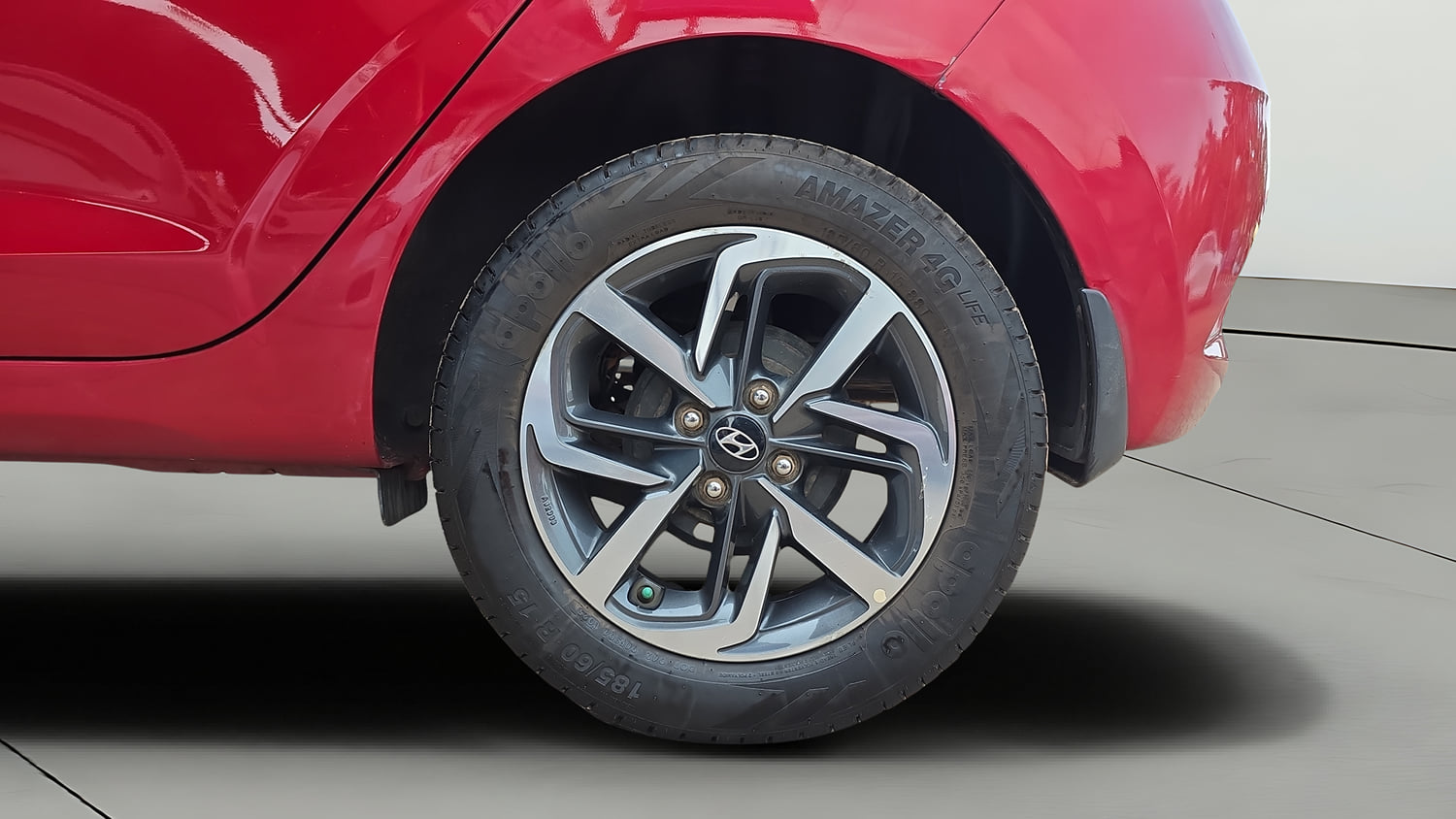 Used 2020 Hyundai Grand i10 Nios Asta 1.2 Kappa VTVT Petrol Manual tyres LEFT REAR TYRE RIM VIEW