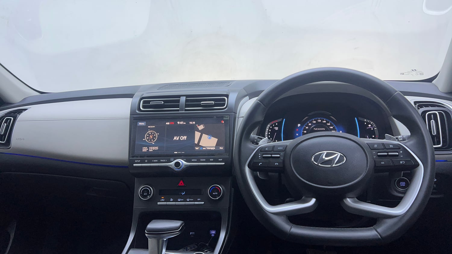 Used 2020 Hyundai Creta SX (O) 1.5 Petrol IVT Petrol Automatic interior DASHBOARD VIEW