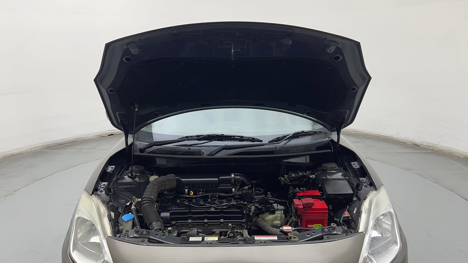 Used 2018 Maruti Suzuki Dzire VXi AMT Petrol Automatic engine ENGINE & BONNET OPEN FRONT VIEW
