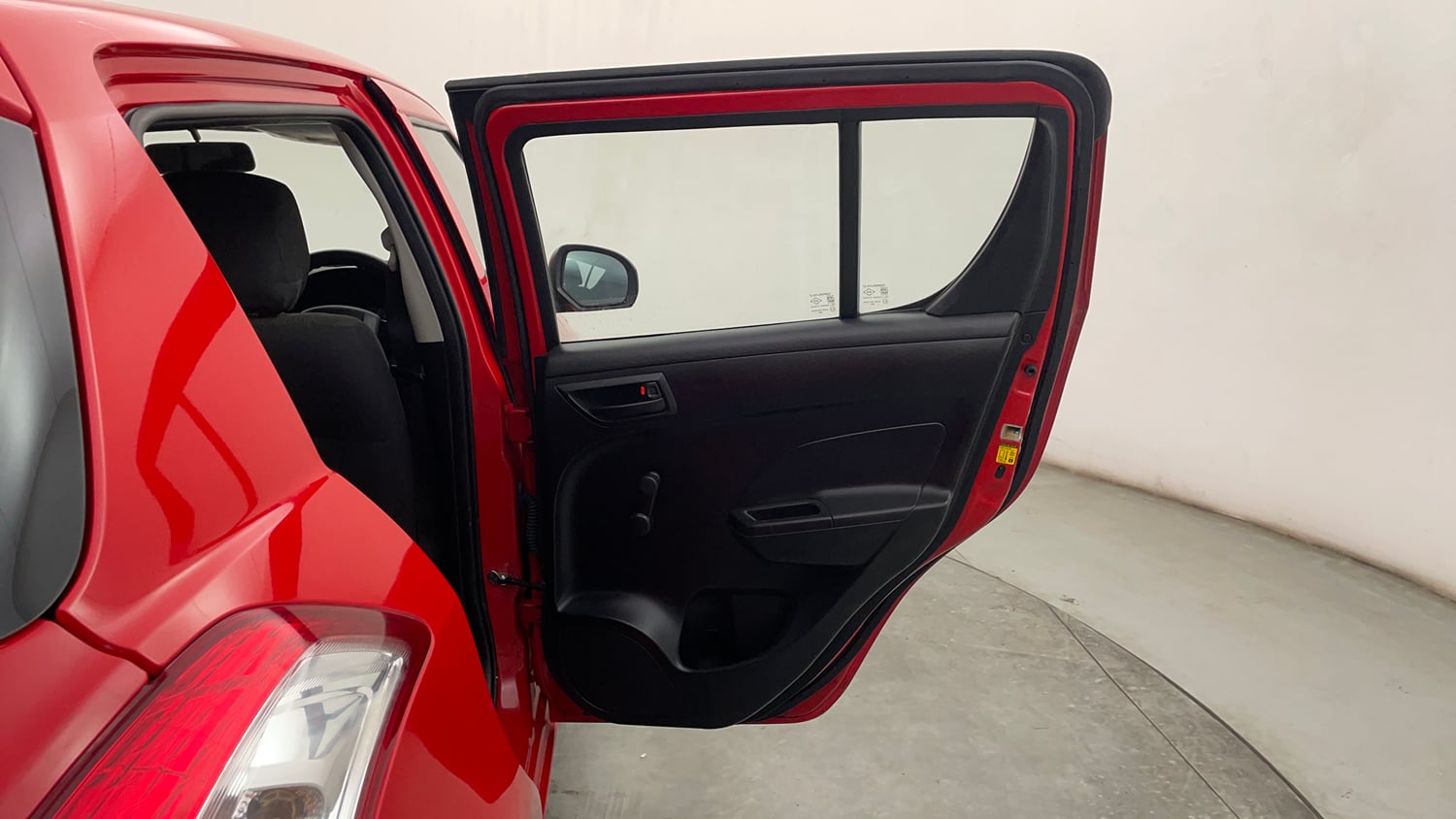 Used 2017 Maruti Suzuki Swift Lxi ABS (O) Petrol Manual interior RIGHT REAR DOOR OPEN VIEW