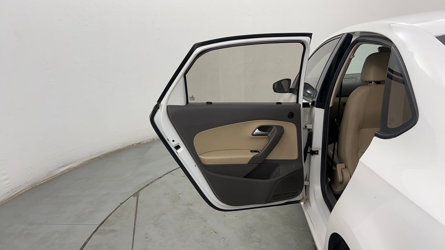 Used 2019 Volkswagen Vento Highline 1.5 (D) Diesel Manual interior LEFT REAR DOOR OPEN VIEW