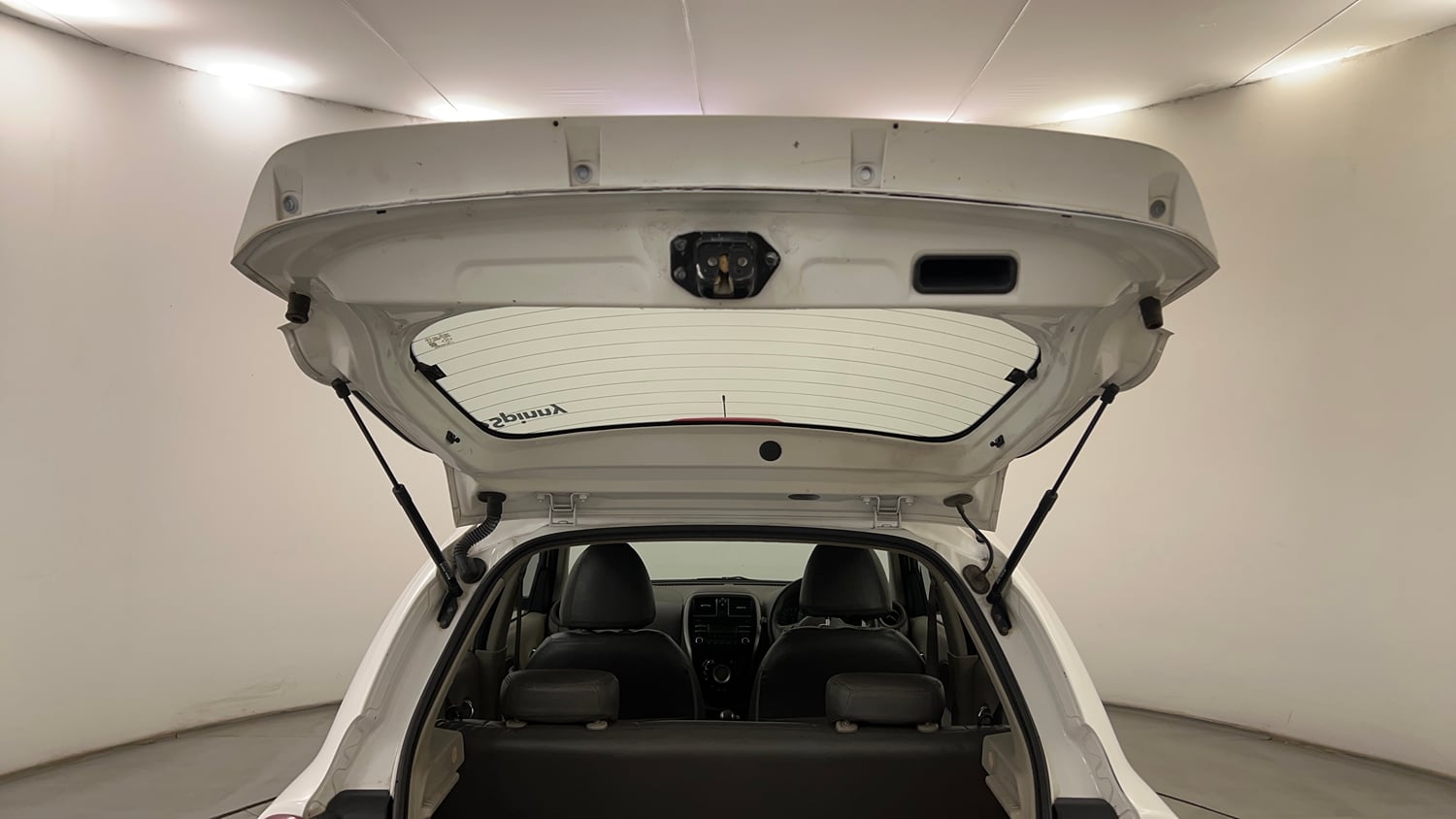 Used 2013 Nissan Micra XV CVT Petrol Automatic interior DICKY DOOR OPEN VIEW