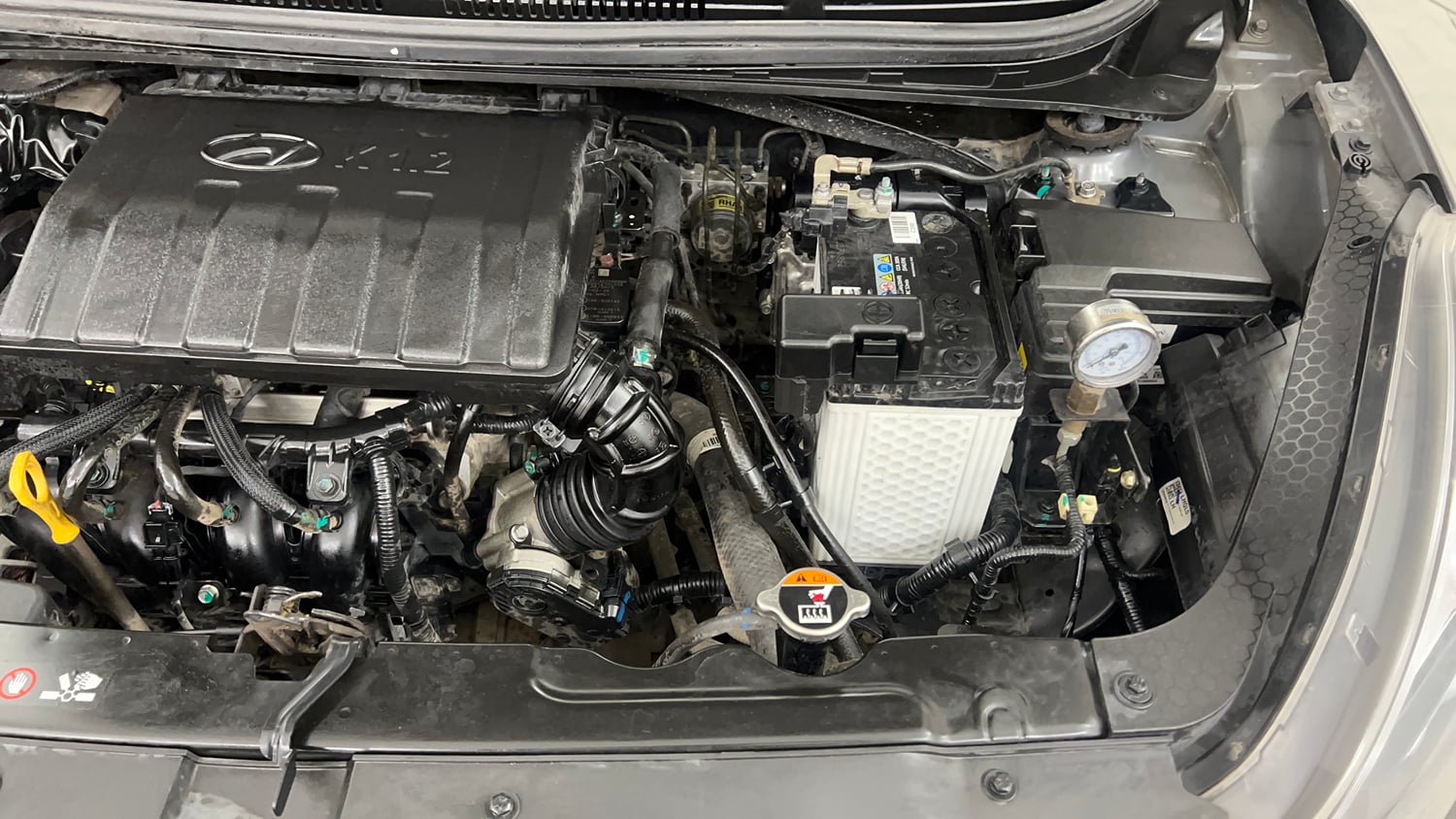 Used 2020 Hyundai Grand i10 Nios Sportz 1.2 Kappa VTVT CNG Cng Manual engine ENGINE LEFT SIDE VIEW
