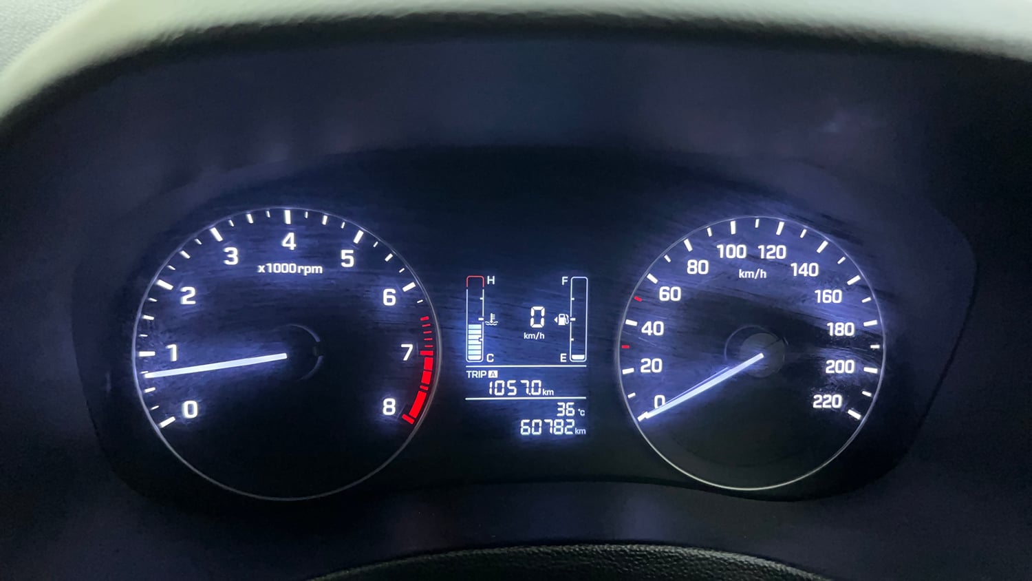 Used 2019 Hyundai Creta SX 1.6 Petrol Petrol Manual interior CLUSTERMETER VIEW