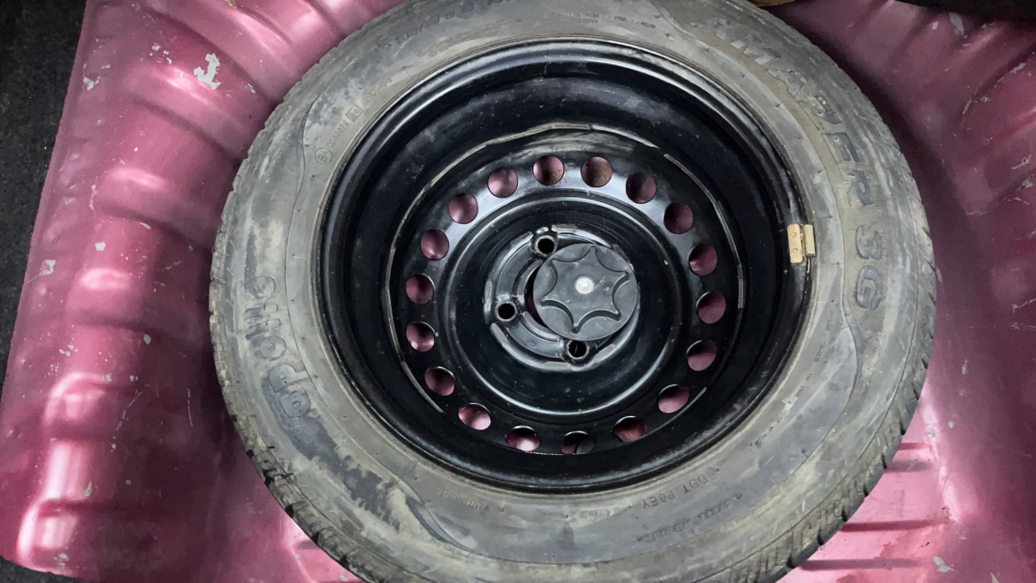 Used 2016 Datsun GO T Petrol Manual tyres SPARE TYRE VIEW