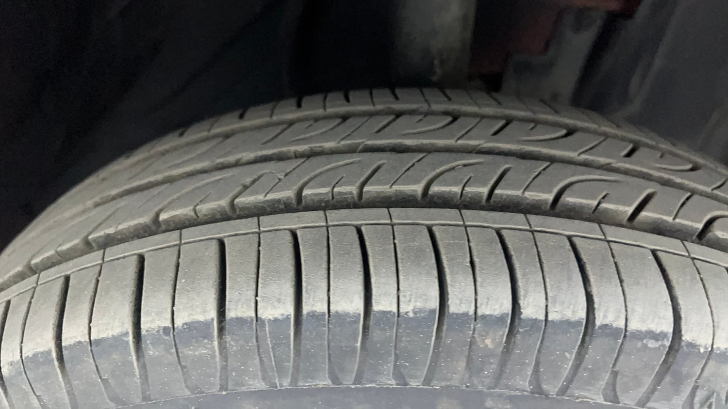 Used 2016 Datsun GO T Petrol Manual tyres RIGHT FRONT TYRE TREAD VIEW