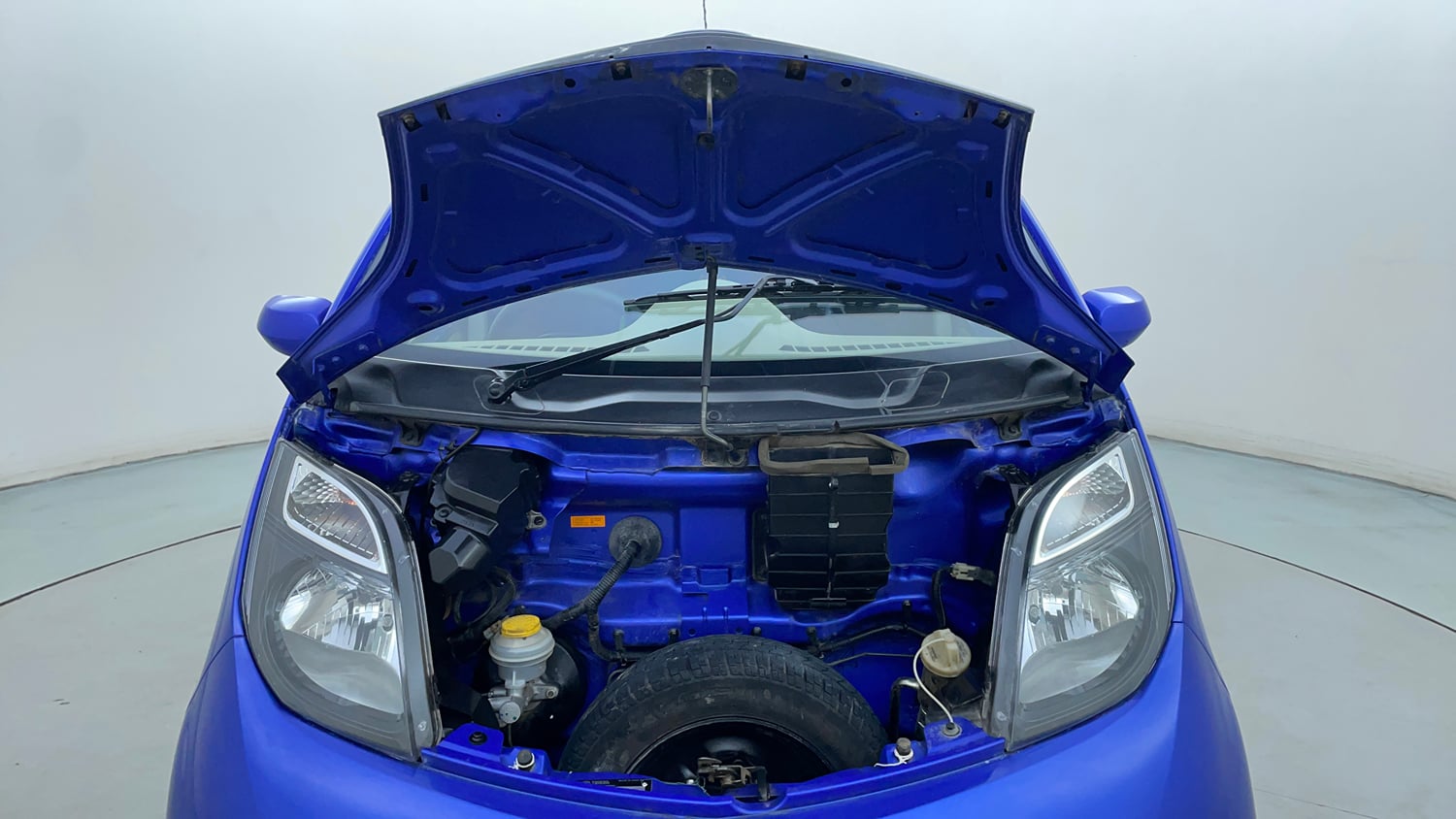 Used 2017 Tata Nano Twist XTA Petrol Automatic engine ENGINE & BONNET OPEN FRONT VIEW