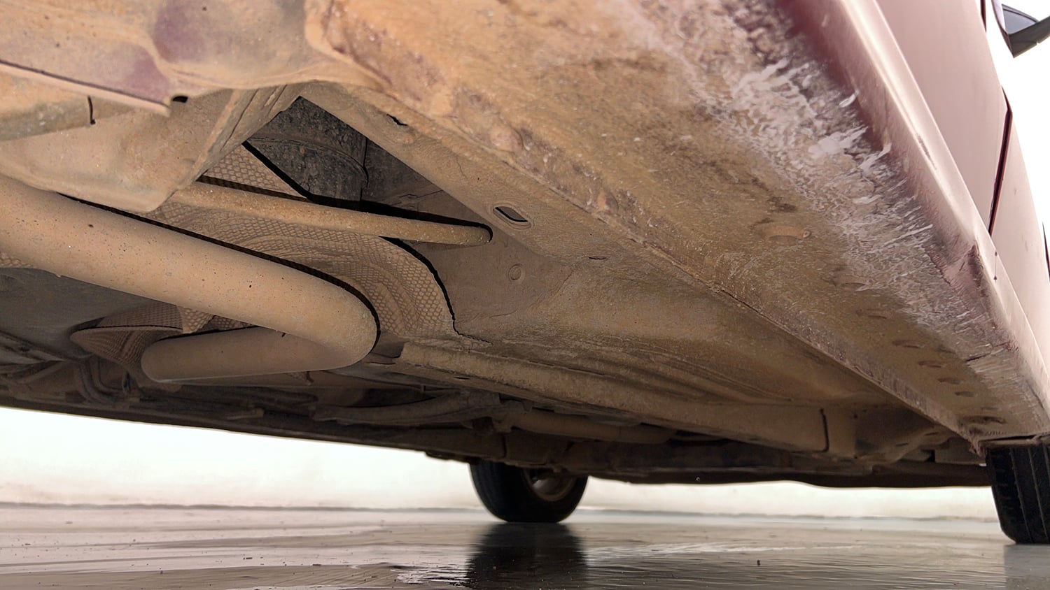 Used 2016 Ford Figo Aspire Titanium1.5 TDCi Diesel Manual extra REAR RIGHT UNDERBODY VIEW