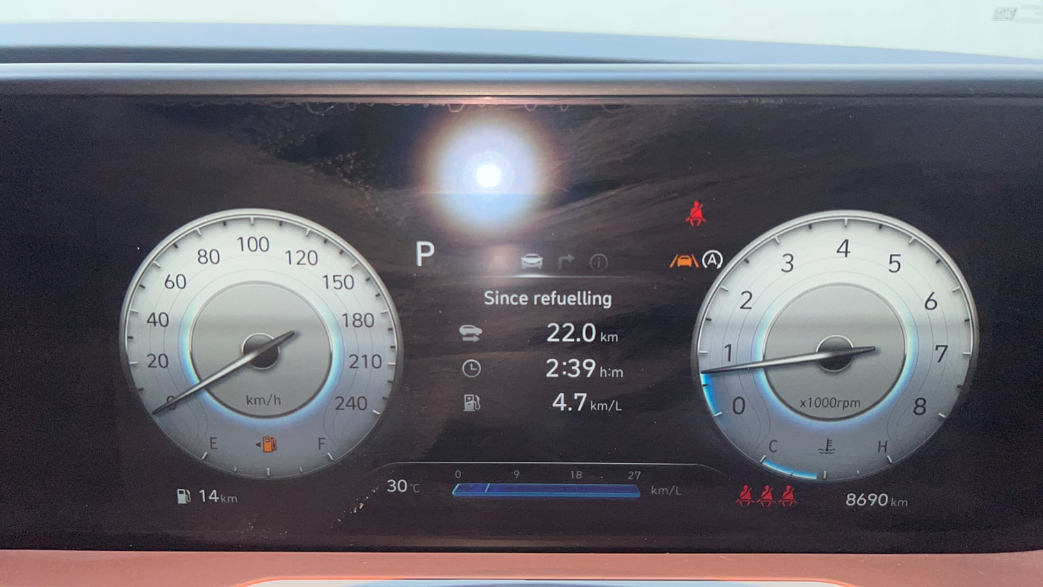 Used 2025 Hyundai Creta 1.5 MPi Petrol IVT SX(O) Petrol Automatic interior CLUSTERMETER VIEW
