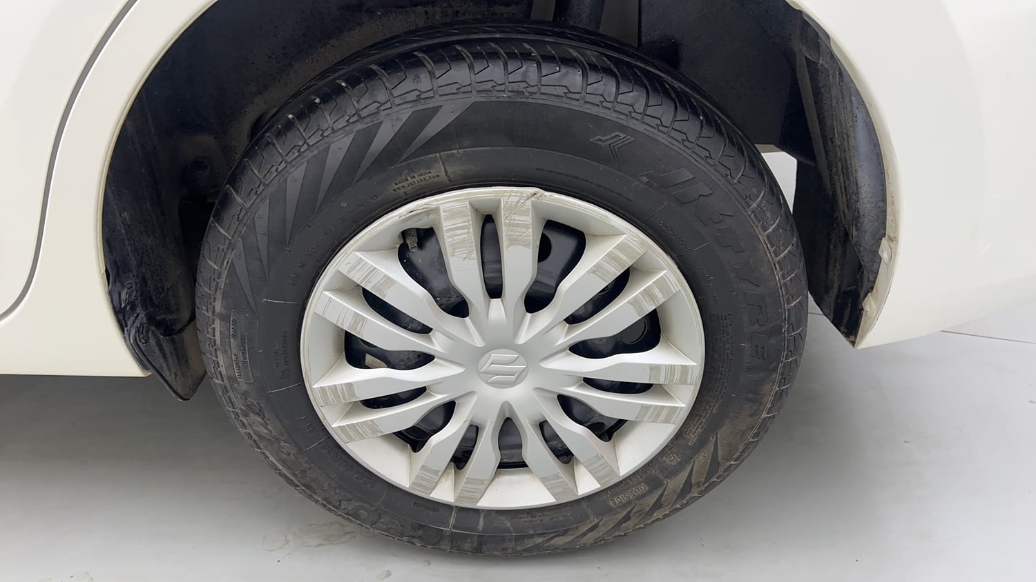 Used 2023 Maruti Suzuki Dzire VXi Petrol Manual tyres LEFT REAR TYRE RIM VIEW