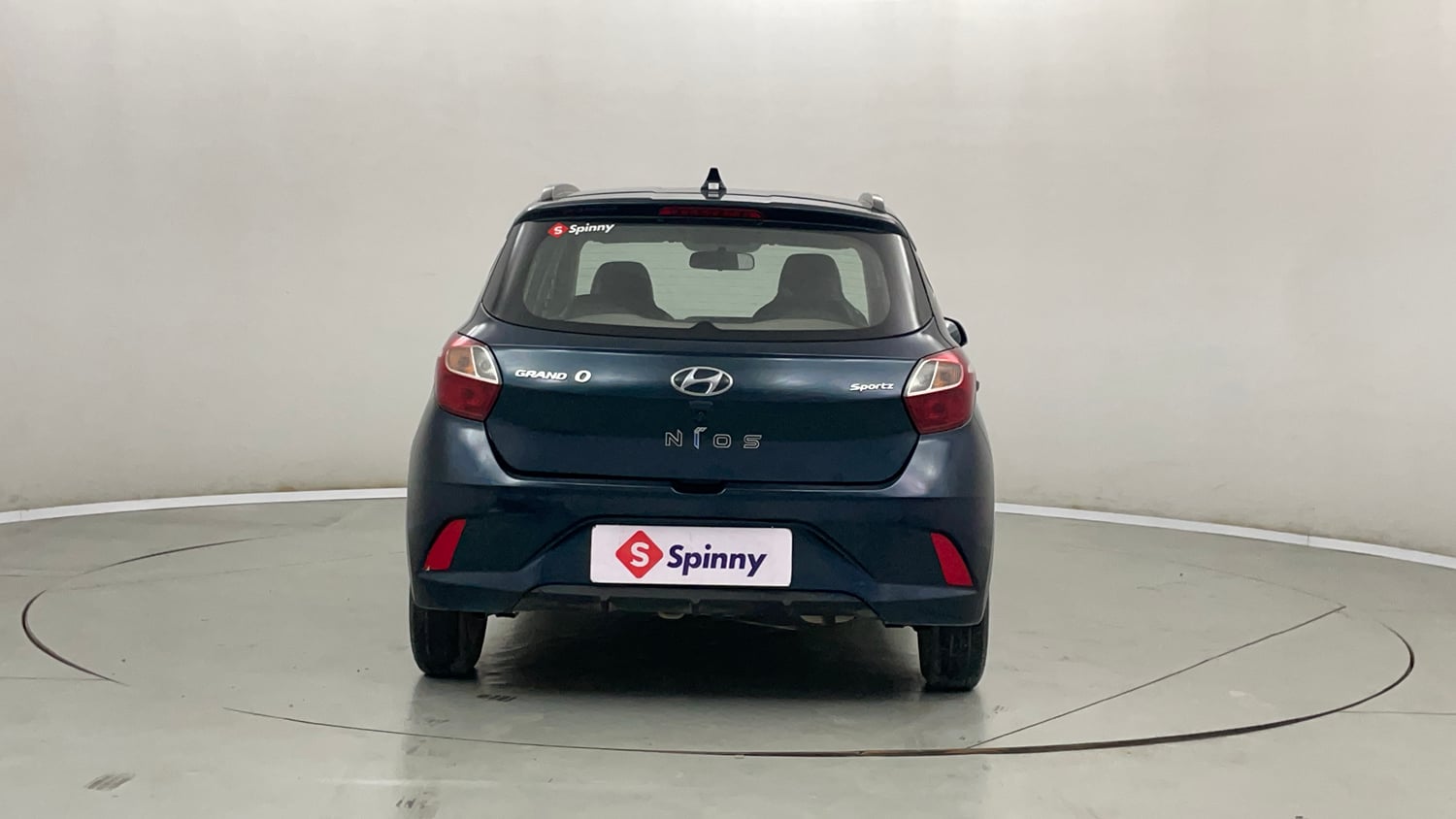 Used 2021 Hyundai Grand i10 Nios Sportz Petrol+cng(outside fitted) Cng Manual exterior BACK VIEW