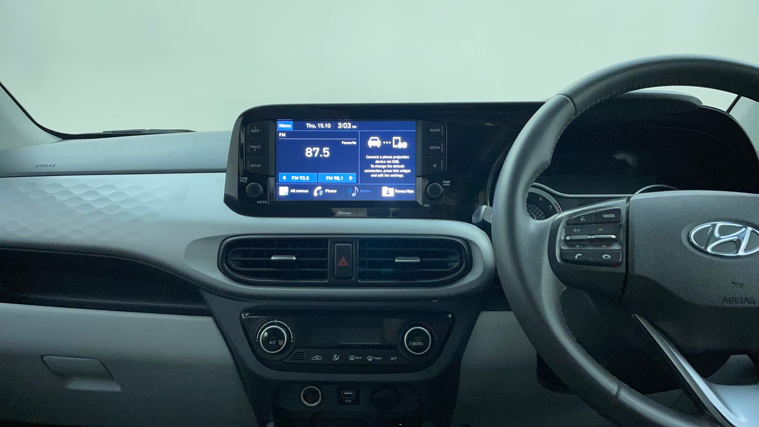 Used 2022 Hyundai Grand i10 Nios Asta AMT 1.2 Kappa VTVT Petrol Automatic interior MUSIC SYSTEM & AC CONTROL VIEW