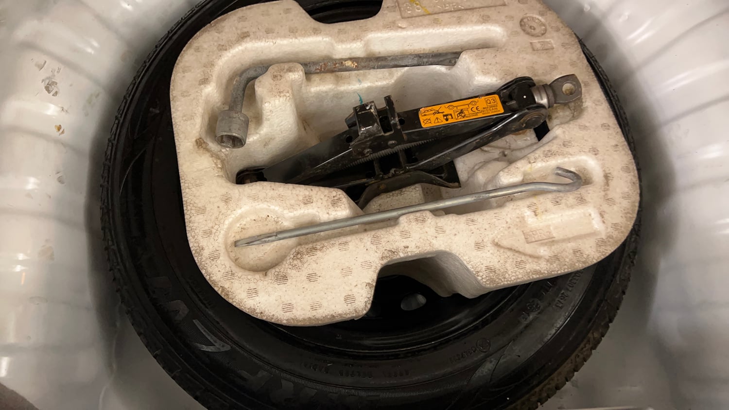 Used 2013 Nissan Micra XV CVT Petrol Automatic tyres SPARE TYRE VIEW