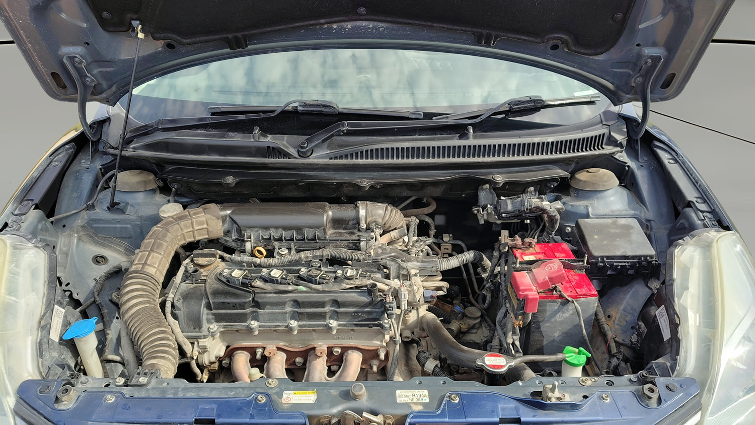 Used 2018 Maruti Suzuki Baleno Delta 1.2 Petrol Manual engine ENGINE & BONNET OPEN FRONT VIEW