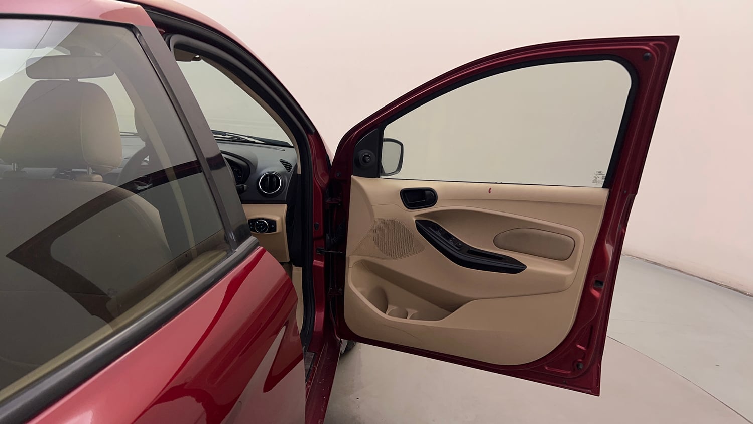Used 2016 Ford Figo Aspire Titanium1.5 TDCi Diesel Manual interior RIGHT FRONT DOOR OPEN VIEW