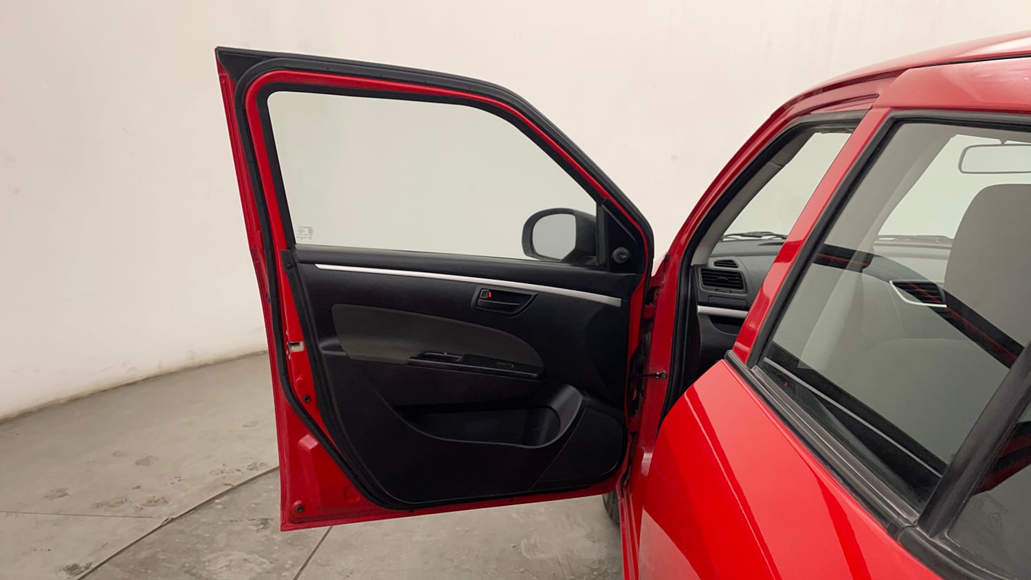 Used 2017 Maruti Suzuki Swift Lxi ABS (O) Petrol Manual interior LEFT FRONT DOOR OPEN VIEW