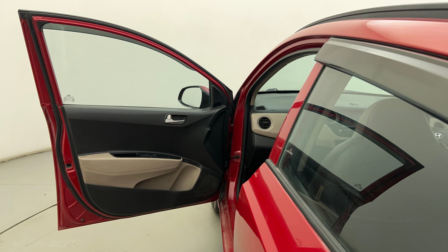 Used 2018 Hyundai Grand i10 Sportz 1.2 Kappa VTVT Petrol Manual interior LEFT FRONT DOOR OPEN VIEW