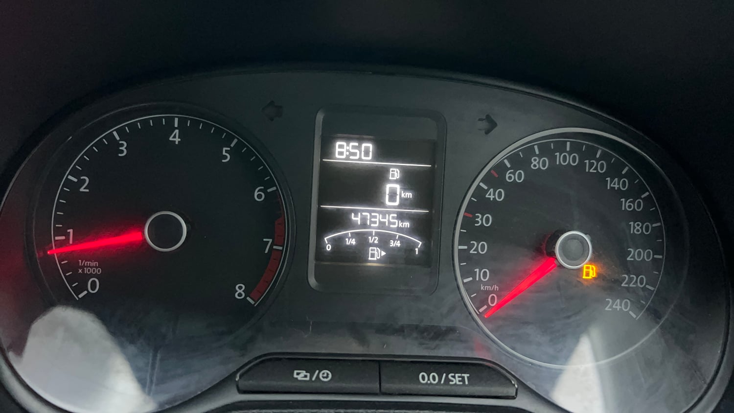 Used 2017 Volkswagen Vento Allstar 1.6 (P) Petrol Manual interior CLUSTERMETER VIEW