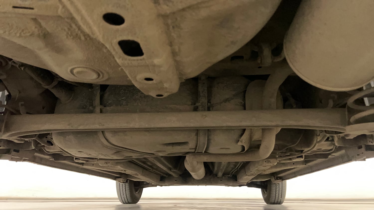 Used 2012 Maruti Suzuki Swift Dzire VXI Petrol Manual extra REAR UNDERBODY VIEW (TAKEN FROM REAR)