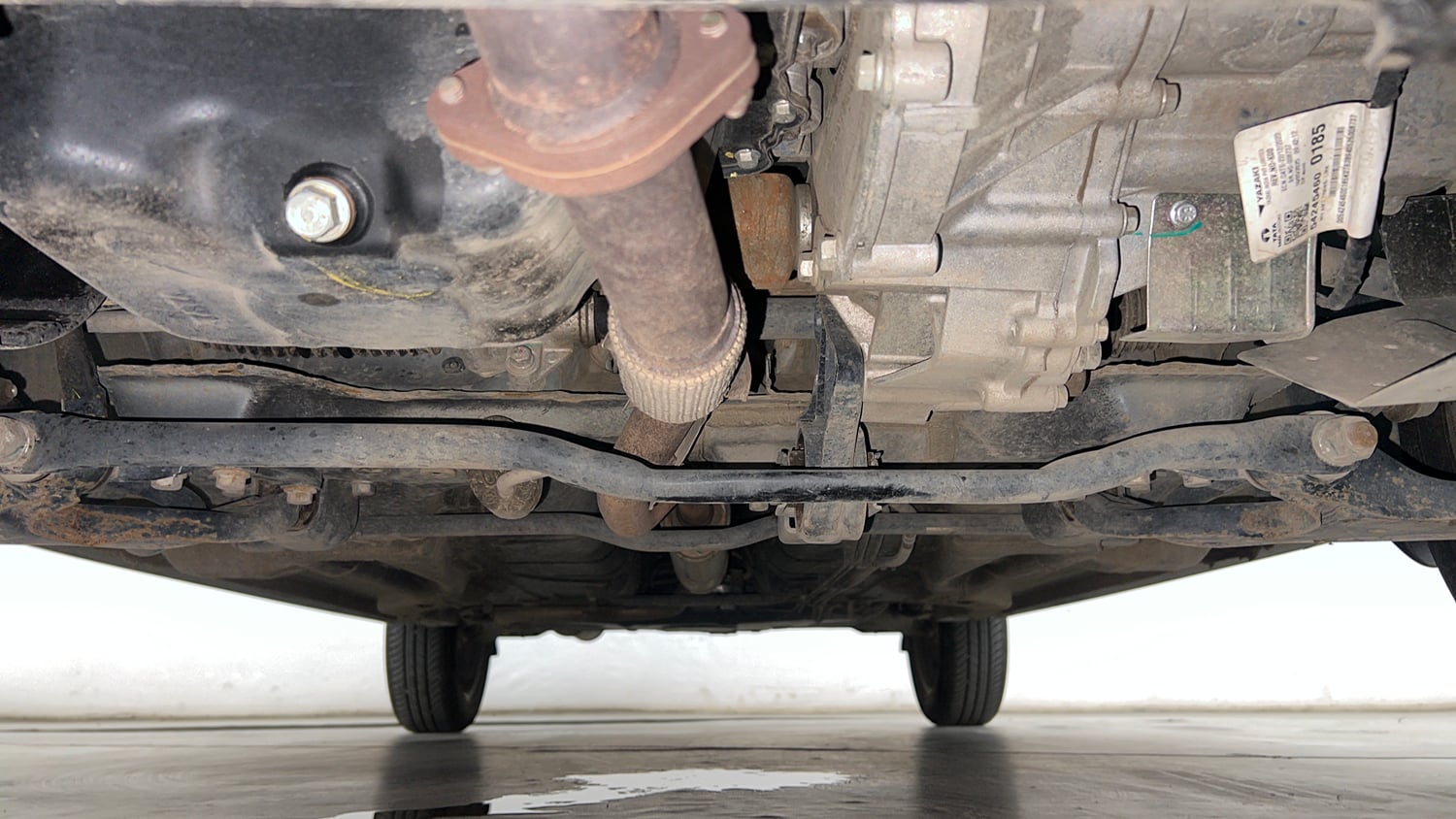 Used 2025 Tata Tiago XZA Petrol Automatic extra FRONT LEFT UNDERBODY VIEW