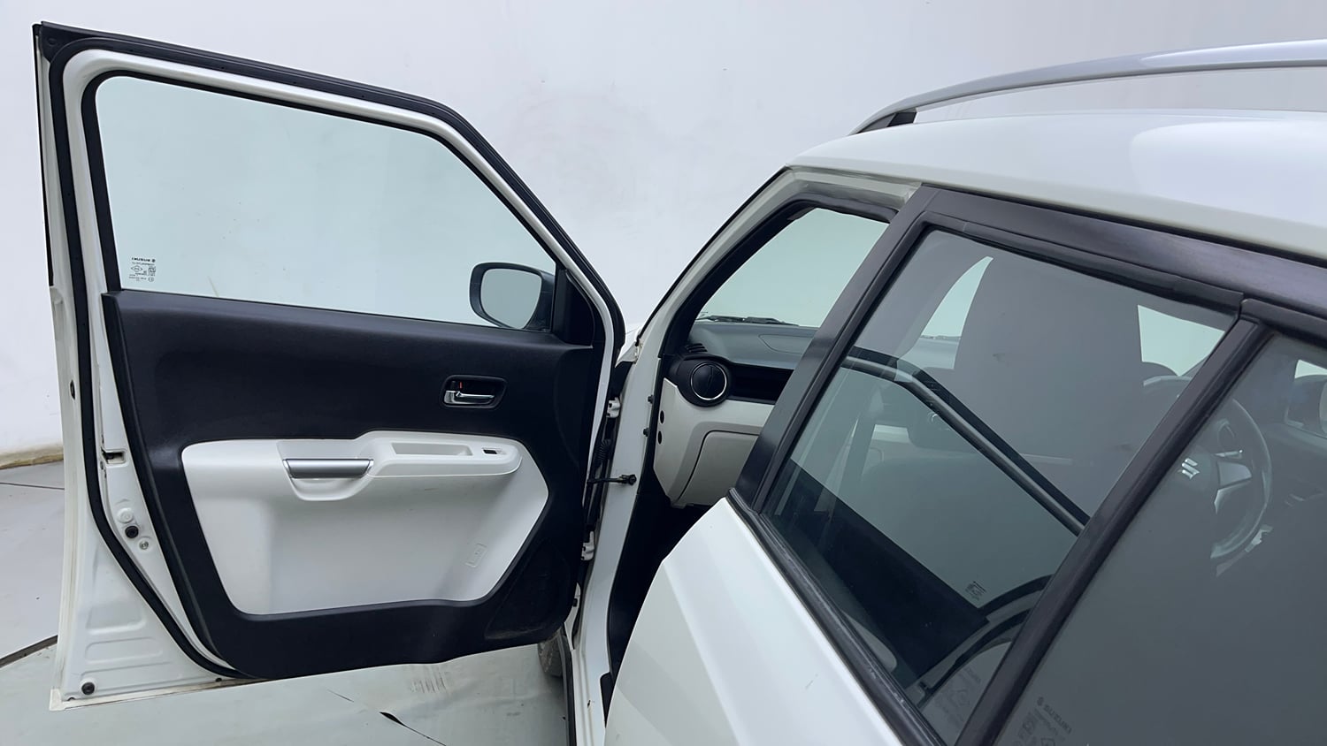 Used 2022 Maruti Suzuki Ignis Delta 1.2 AMT Petrol Automatic interior LEFT FRONT DOOR OPEN VIEW