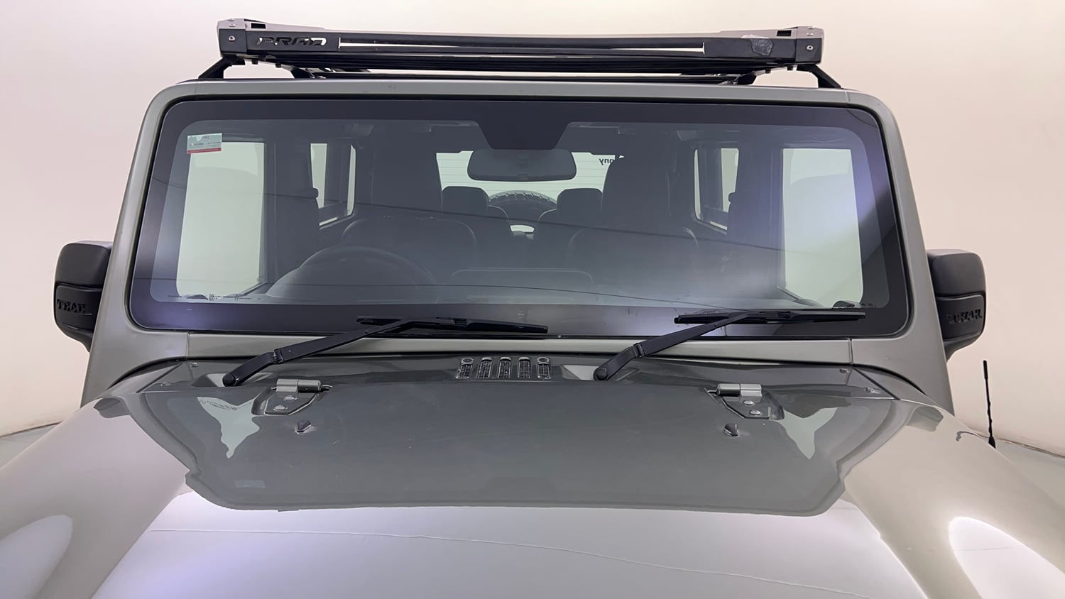 Used 2021 mahindra Thar LX Hard Top Petrol MT 4WD Petrol Manual exterior FRONT WINDSHIELD VIEW