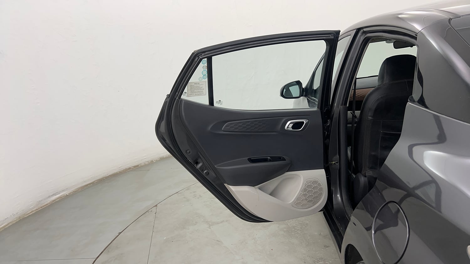 Used 2023 Hyundai Aura SX 1.2 CNG Cng Manual interior LEFT REAR DOOR OPEN VIEW
