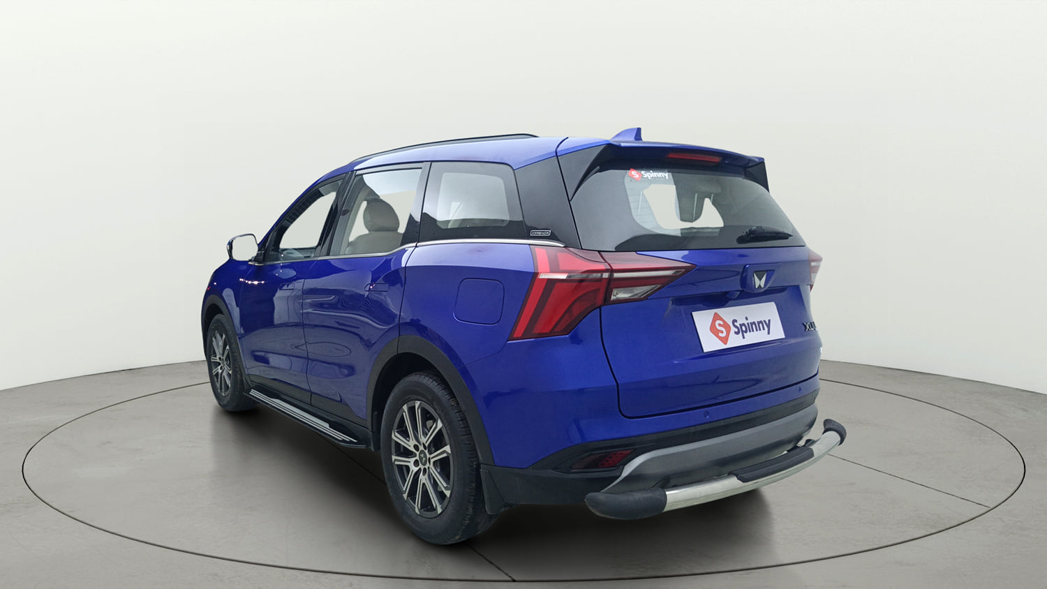 Used 2022 Mahindra XUV700 AX 7 Petrol AT 7 STR Petrol Automatic exterior LEFT REAR CORNER VIEW